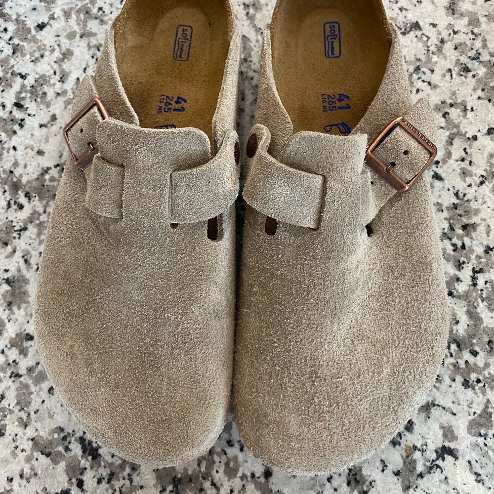 Birkenstock taupe Boston clog mens size 8 size 41